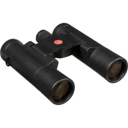 Leica 10x25 BCR Ultravid Compact Water Proof Roof Prism Binocular with 5.1 Degree Angle of View, Black Armored, U.S.A. Warranty