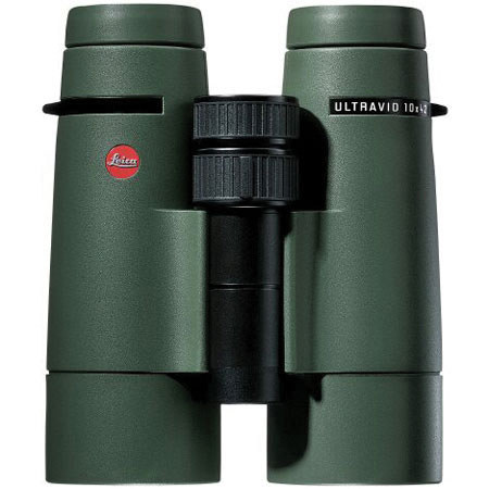 Leica 10x42 BR Ultravid, Water Proof Rubber Armored Roof Prism Binocular with 6.3 Degree Angle of View, Green, U.S.A.