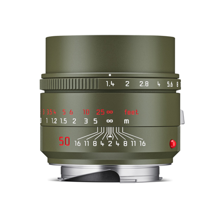 Leica 50mm f/1.4 Summilux-M Aspherical Safari Edition Lens, Olive Green