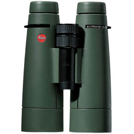 Leica 12x50 BR Ultravid, Water Proof Roof Prism Binocular with Green Rubber Armor, with 5.7 Degree Angle of View, U.S.A.