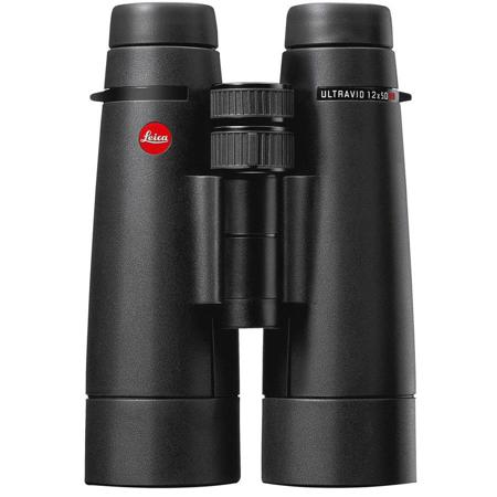 Leica 12x50 Ultravid HD-Plus Water Proof Roof Prism Binocular with 5.7 Degree Angle of View, Black