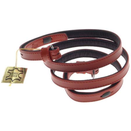 Custom Hand Made Box Calf Leather Matching "A La Carte "M" Camera Carrying Strap - Color: Red