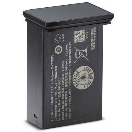 Leica BP-SCL7 13.3Wh 7.4V 1800mAh Rechargeable Li-Ion Battery for M11, Gray