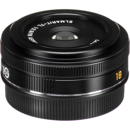 USED Leica 18mm F2.8 ELMARIT-TL Aspherical Pancake Lens - Black