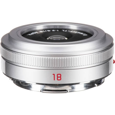 Leica CL Mirrorless Digital Camera, Silver with Leica 18mm F2.8 ELMARIT-TL Lens