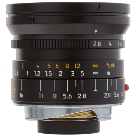 Leica 21mm f/2.8 ELMARIT-M ASPHERICAL Black Super Wide Angle Lens #11135