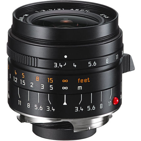 Leica 21mm f/3.4 Super Elmar-M Aspherical Lens for M System, Black