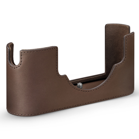 Leica Leather Half Case for M11 Camera, Dark Brown