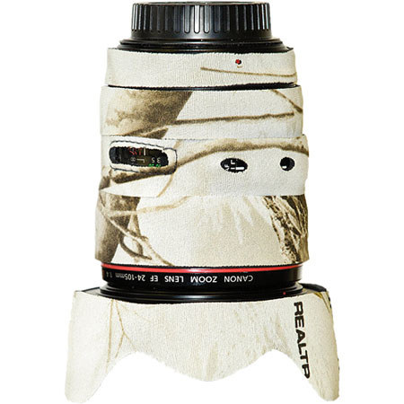 LensCoat Lens Cover for 24-105mm f/4.0 L IS Zoom Lens, Realtree Hardwoods Snow