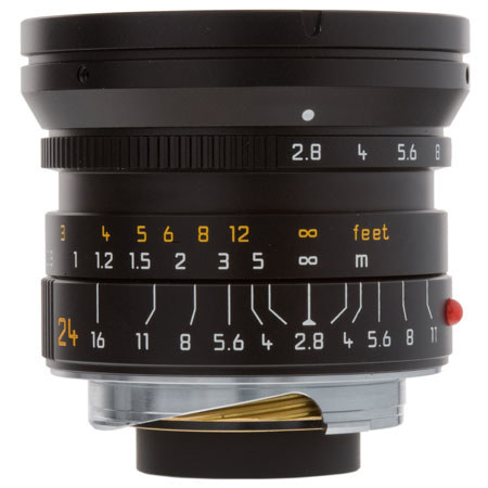 Leica 11878 24mm f/2.8 ELMARIT-M Aspherical Lens, Black