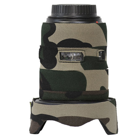 LensCoat Lens Cover for Canon 24-70mm f/2.8 II Lens, Forest Green Camo