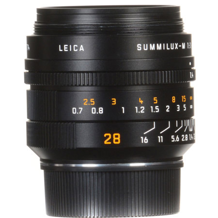 Leica 28mm f/1.4 Summilux-M Aspherical Lens, Black 11668 - Adorama