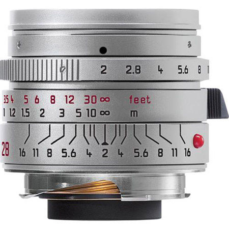 Leica 11661 28mm f/2.0 SUMMICRON-M Asph Silver Lens