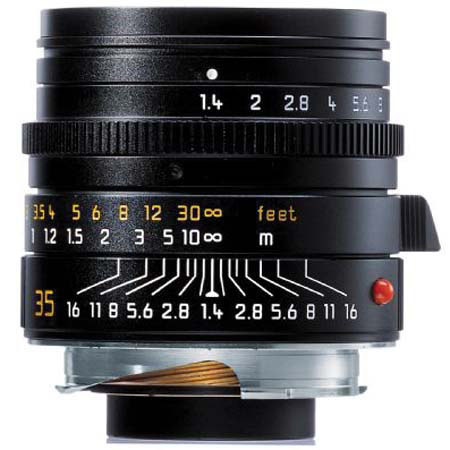 Leica 35mm f/1.4 SUMMILUX-M ASPHERICAL Bk WA Focus Lens 11874 Leica 35mm f/1.4 SUMMILUX-M ASPHERICAL Bk WA Focus Lens 11874