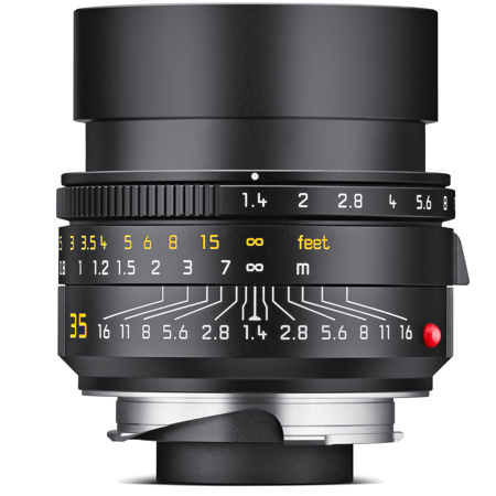 Leica 35mm f/1.4 Summilux-M ASPH Lens, Black #11726 (2022 Version)