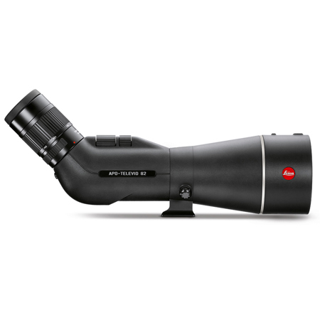 Leica APO-Televid 82 82mm Angled Spotting Scope, 25-50x WW Eyepiece,Black/Silver