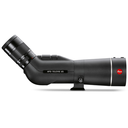 Leica APO-Televid 65 65mm Angled Spotting Scope, 25-50x WW Eyepiece,Black/Silver
