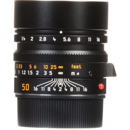 Leica 50mm F/1.4 SUMMILUX-M Aspherical, Manual Focus (6-Bit Coded) Lens for M System - Black #11891 E46