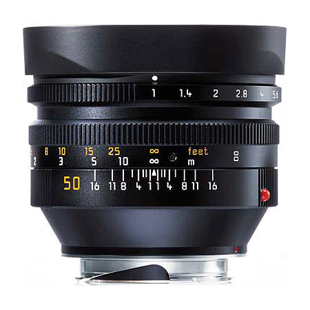 Leica 50mm f/1 NOCTILUX-M Standard Manual Focus Lens with 6-bit lens identification code - for M & Digital M Systems - U.S.A. Warranty