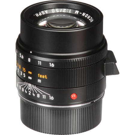 Leica 50mm f/2 APO-Summicron-M Aspherical Lens for M System, Black