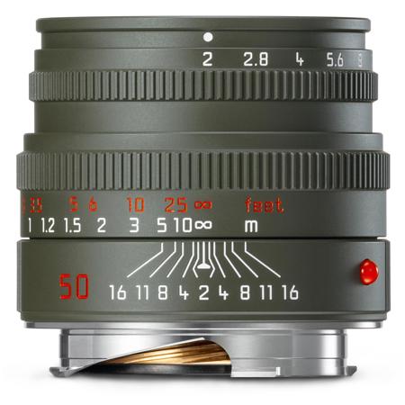 Leica 50mm f/2 SUMMICRON-M Lens - Olive Green "Safari" Edition