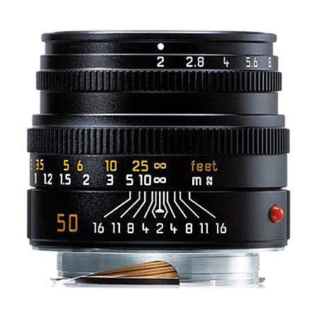 Leica 50mm f/2 SUMMICRON-M Black Lens - Demo Model