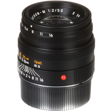 Leica 50mm f/2 Summicron-M Lens for M System, Black 11826 - Adorama