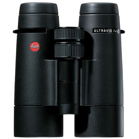 Leica 7x42 BR Ultravid, Rubber Armored Water Proof Roof Prism Binocular with 8.0° Angle of View, Black, U.S.A.