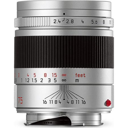 Leica 75mm f/2.4 Summarit-M (6-Bit) Lens, USA - Silver