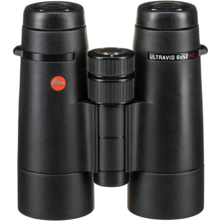 Leica 8x42 Ultravid HD Plus Roof Prism Binocular, 7.4 Deg Angle of View, Black