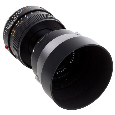 Leica 90mm f/4 Macro Elmar-M, (6-Bit) Lens f/M-Black w/Angle