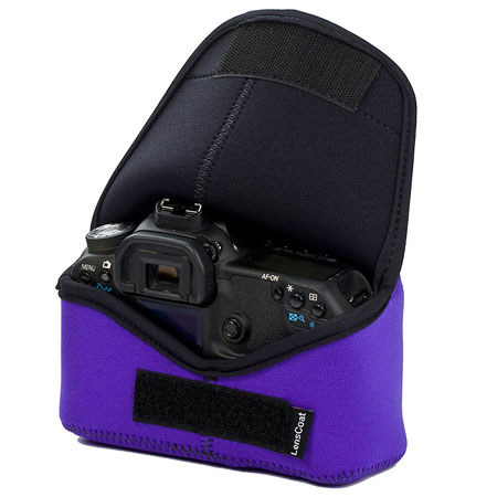 LensCoat Neoprene Body Bag, Designed for a Camera Body Without Lens - Purple
