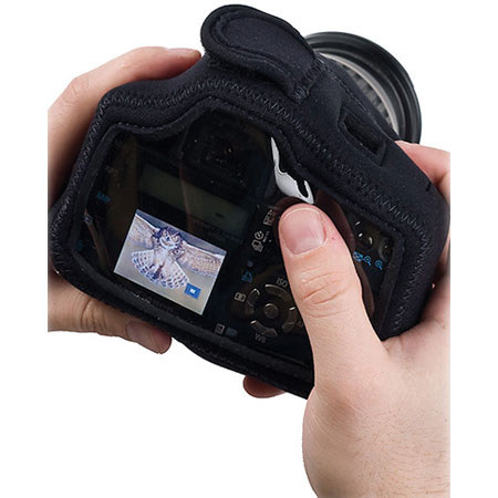 LensCoat Neoprene Compact Body Bag with Clear Back - Black