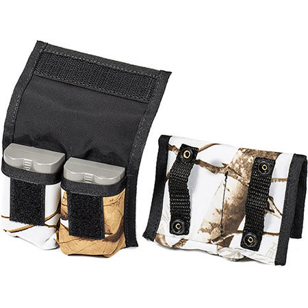 LensCoat Battery Pouch for 2+2 DSLR , 2 Pack, Realtree AP Snow