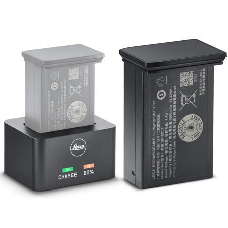 Leica BC-SCL7 Battery Charger with BP-SCL7 Lithium-Ion Battery Pack, Black