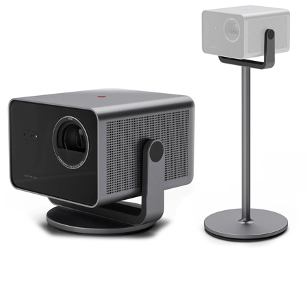 Leica Cine Play 1 4K Ultra HD XPR DLP Smart Portable Laser Projector, Bundle with Floor Stand