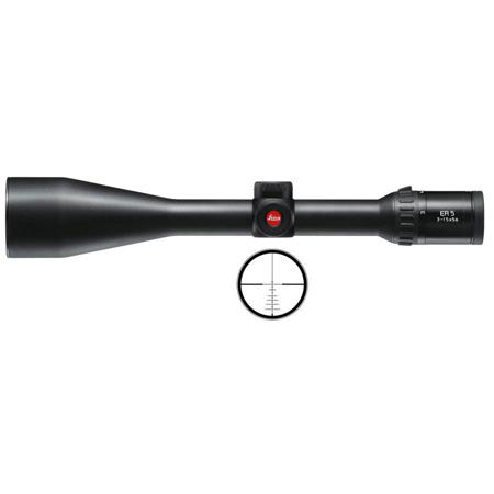 Leica 3-15x56 ER 5 Riflescope, Magnum Ballistic Ret, Side Parallax, 30mm Tube