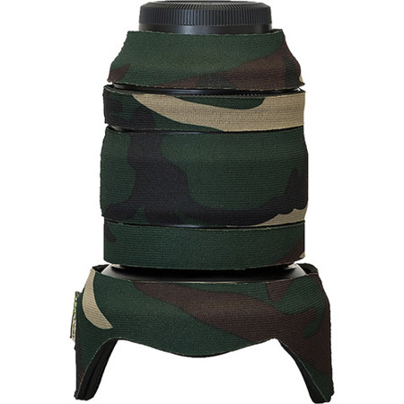 LensCoat Lens Cover for Fuji XF 16-55mm f/2.8 R LM WR Lens, Forest Green Camo