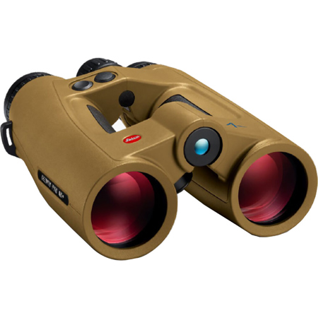 Leica 10x42 Geovid Pro AB+ Waterproof Porro Prism Rangefinder Binoculars with 6.45 Degree Angle of View, Flat Dark Earth