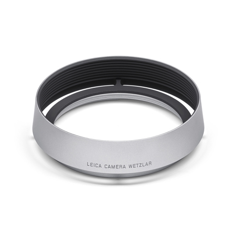 Leica Aluminum Lens Hood for Q Series Digital Camera, Silver Anodized Finish