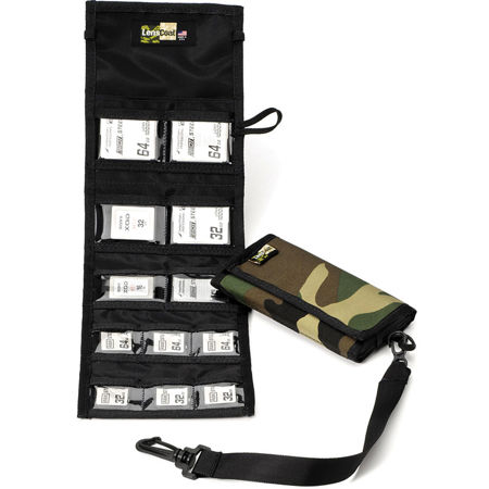 LensCoat Combo 66 Memory Wallet, Forest Green Camo