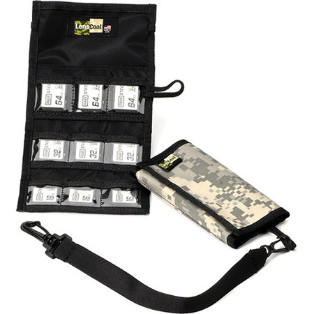 LensCoat SD9 Memory Wallet, Digital Camo