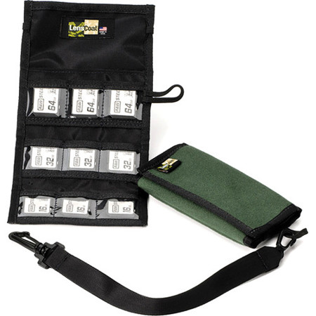 LensCoat SD9 Memory Wallet, Green