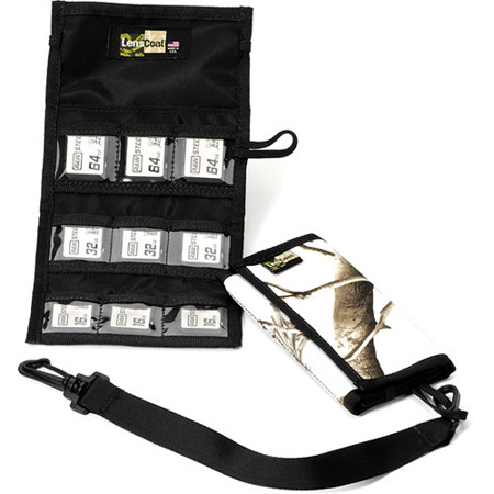 LensCoat SD9 Memory Wallet, Realtree AP Snow