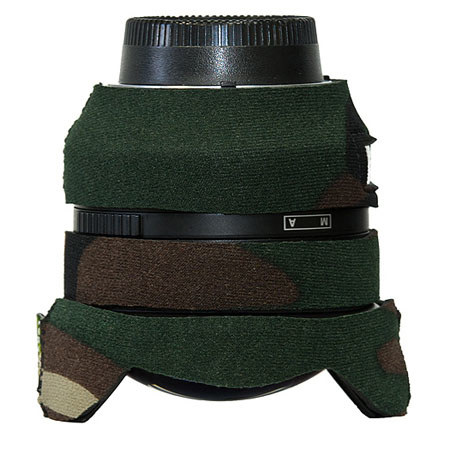 LensCoat Lens Cover for Nikon 14mm f/2.8D ED AF Lens, Forest Green Camo