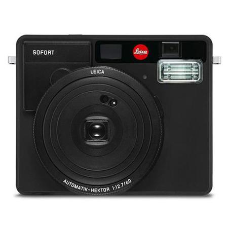 Leica Sofort Instant Camera Black W/Sofort Color Film Pack/Photo Album/Presenter