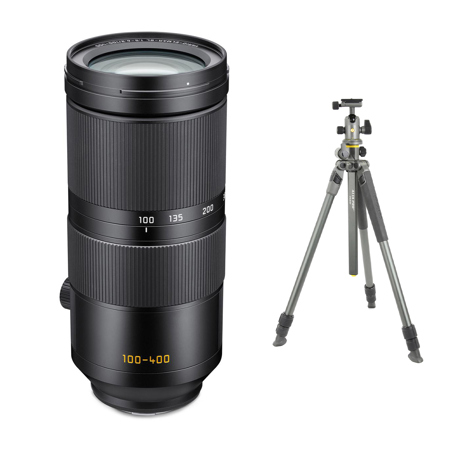 Leica Vario-Elmar-SL 100-400mm f/5-6.3 Lens with ALTA PRO 2+ 264AB Al Tripod