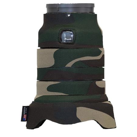 LensCoat Lens Cover f/Sony FE 16-35mm f2.8 GM Zoom Lens, Forest Green Camo
