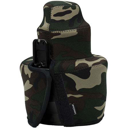 LensCoat Travel Coat f/Nikon 200mm f/2.0G VR Lens - Forest Green Woodl& Camo