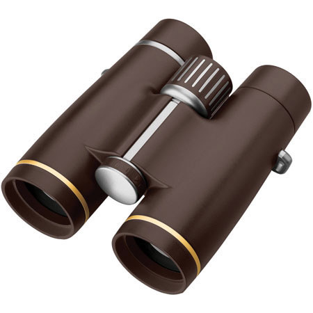 Leupold 10x42 Golden Ring, Water Proof Roof Prism Binocular with 6.5 Degree Angle of View, Brown Armored, U.S.A.